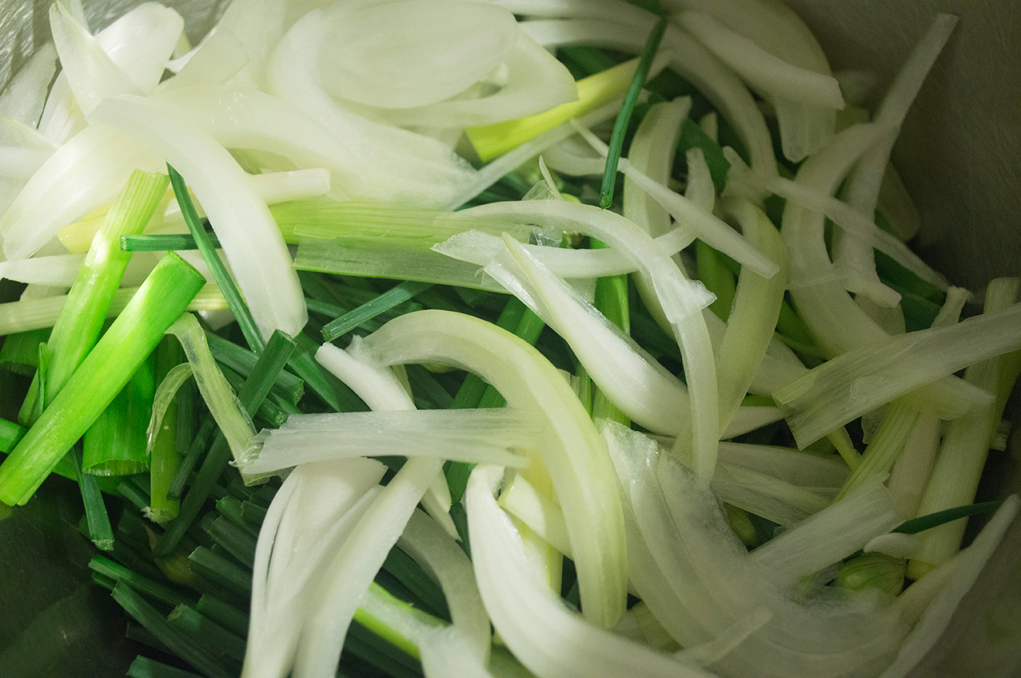 Seafood Scallion Pancakes -- Vegetables