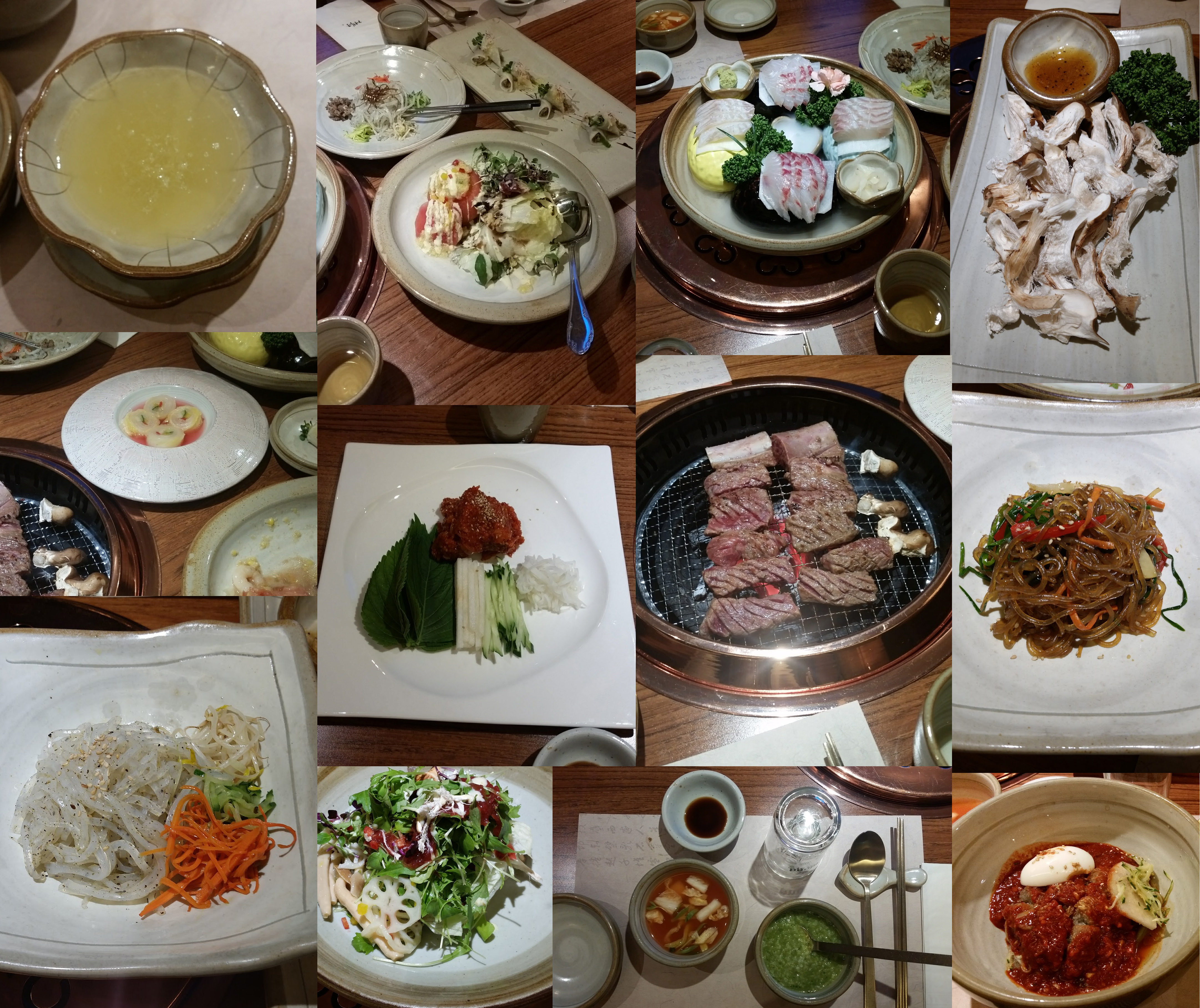 Korea Trip - Bucheon Dinner Collage