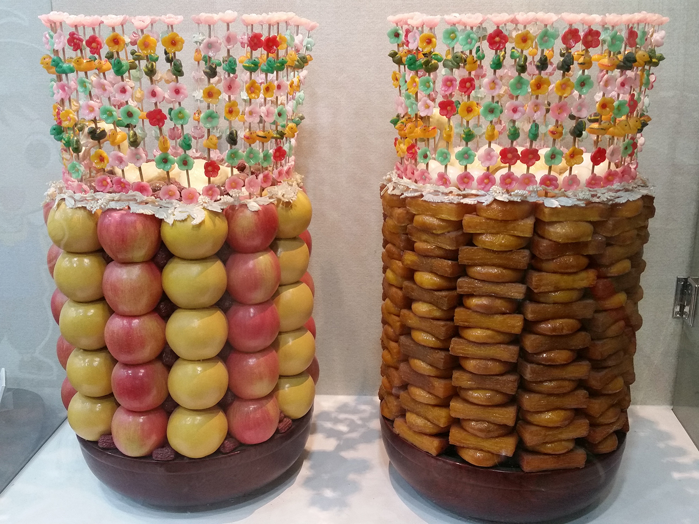 Tteok Museum - Wedding Fruit and Yakhwa Display