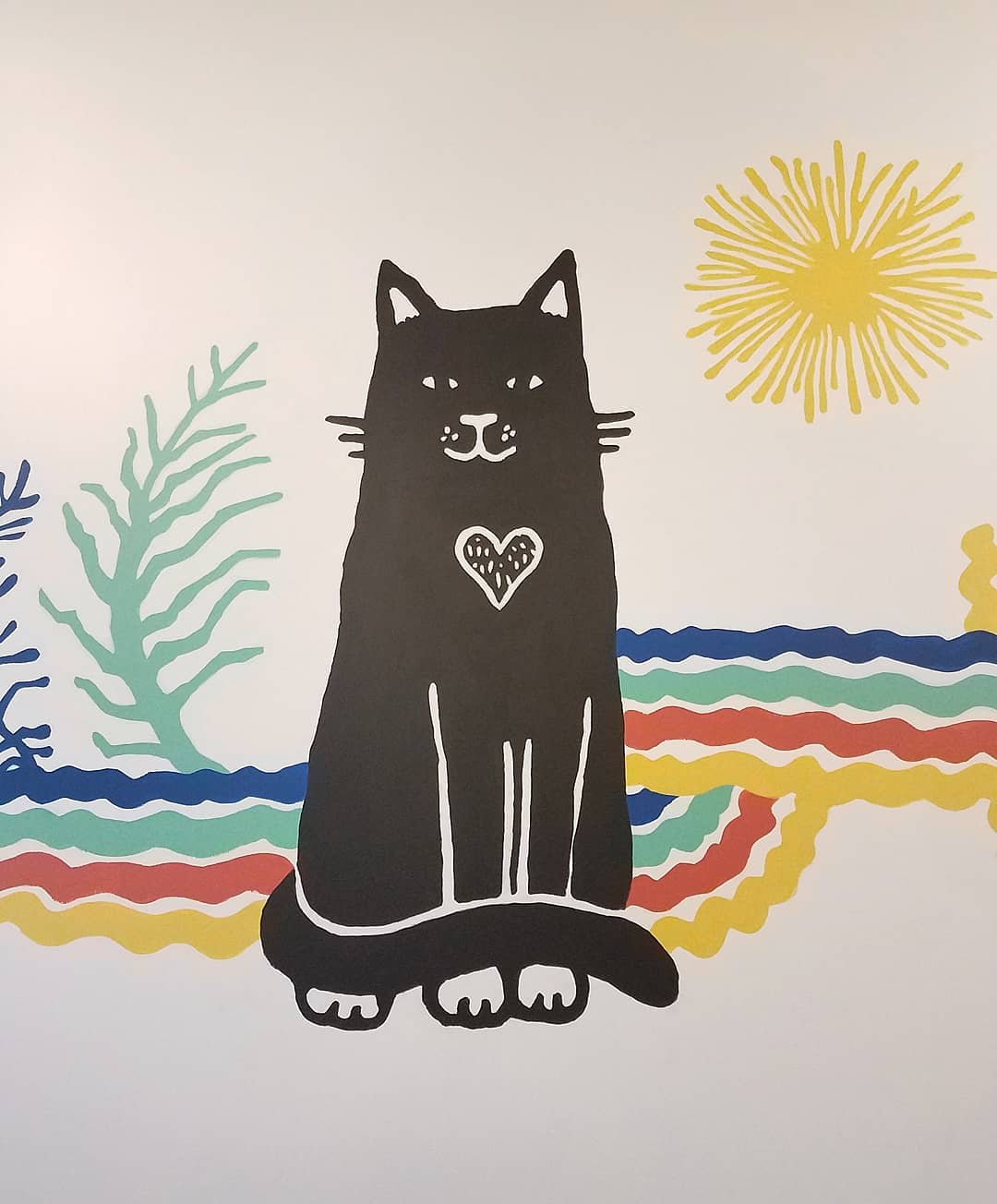 Thanksgiving Trip to Portland - Purrington's Cat Café Mural